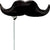 Anagram Mylar & Foil Black Mustache 14″ Balloon (requires heat-sealing)