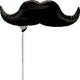 Black Mustache 14″ Balloon (requires heat-sealing)
