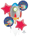 Anagram Mylar & Foil Blast off Birthday Balloon Bouquet
