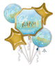 Blue Baby Boy Balloon Bouquet