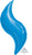 Anagram Mylar & Foil Blue Curve 36″ Balloon