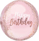 Blush Birthday 16″ Orbz Balloon