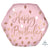 Anagram Mylar & Foil Blush Happy Birthday Confetti 22″ Balloon