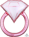 Anagram Mylar & Foil Blush Wedding Ring 30″ Foil Balloon