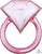 Anagram Mylar & Foil Blush Wedding Ring 30″ Foil Balloon
