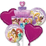 Anagram Mylar & Foil Bouquet Princess Birthday Cake Foil Balloons