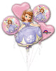 Bouquet Sofia The First Birthday Foil Balloons