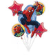 Bouquet Spider-Man Birthday Foil Balloons