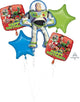 Bouquet Toy Story Gang Foil Balloons
