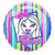 Anagram Mylar & Foil Bratz Funky Birthday Stripes 18″ Balloon