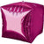 Anagram Mylar & Foil Bright Pink 15″ Cubez Balloon