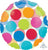 Anagram Mylar & Foil Cabana Dots See-Thru 18″ Foil Balloon
