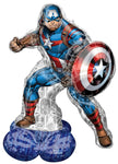 Anagram Mylar & Foil Captain America AirLoonz 58″ Balloon