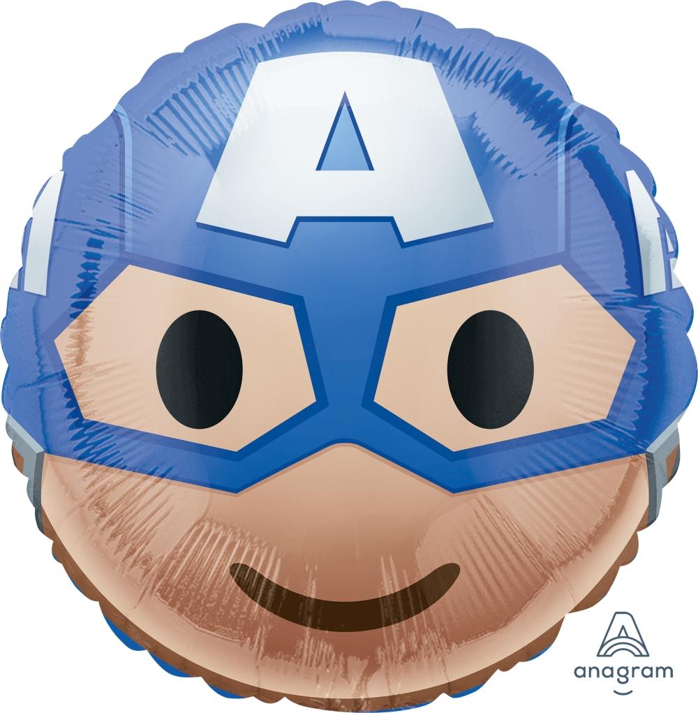 Captain America Emoji 17″ Balloon instaballoons Wholesale