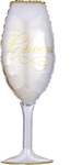 Anagram Mylar & Foil Cheers Champagne Glass 38″