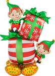 Anagram Mylar & Foil Christmas Elves Airloonz 53″ Balloon