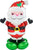 Anagram Mylar & Foil Christmas Santa Airloonz 45″ Balloon