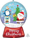 Anagram Mylar & Foil Christmas Snow Globe 27″ Balloon