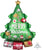 Christmas Tree Garland 34" Mylar Foil Balloon