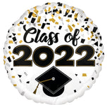 Anagram Mylar & Foil Class of 2022 Confetti 18″ Balloon