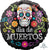 Anagram Mylar & Foil Colorful Dia De Muertos 17″ Balloon