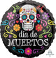 Colorido Globo Dia De Muertos 17″