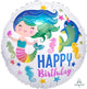 Globo Colorido Ocean Fun HBD 17″