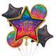Colourful New Year Foil Balloon Bouquets