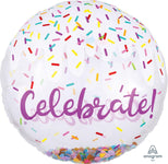 Anagram Mylar & Foil Confetti Balloon Sprinkles Celebrate 28″ Balloon