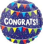 Anagram Mylar & Foil Congrats Bunting 17″ Balloon