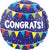 Anagram Mylar & Foil Congrats Bunting 17″ Balloon