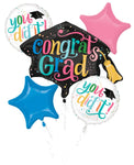 Anagram Mylar & Foil Congrats Grad Balloon Bouquet
