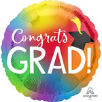 Anagram Mylar & Foil Congrats Grad Colorful 28″ Balloon