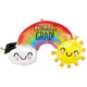 Congrats Grad Rainbow 41″ Balloon