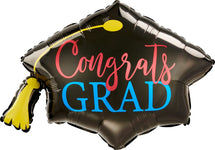 Anagram Mylar & Foil Congrats Graduation Cap 31″ Balloon