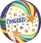 Anagram Mylar & Foil Congrats Stars Orbz 16″ Balloon