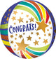 Congrats Stars Orbz 16″ Balloon