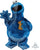 Anagram Mylar & Foil Cookie Monster Sesame Street 35" Mylar Foil Balloon