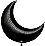 Anagram Mylar & Foil Crescent Moon 35” Balloon