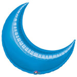 Anagram Mylar & Foil Crescent Moon Blue  26″ Balloon