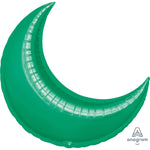 Anagram Mylar & Foil Crescent Moon Green  26″