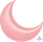 Anagram Mylar & Foil Crescent Moon Pastel Pink 26″ Balloon