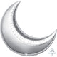 Crescent Moon Silver 35″ Balloon