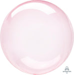 Globo esférico Crystal Clearz™ rosa oscuro de 18″