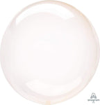 Anagram Mylar & Foil Crystal Clearz™ Orange 18″ Spherical Balloon
