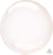 Anagram Mylar & Foil Crystal Clearz™ Orange 18″ Spherical Balloon