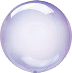 Anagram Mylar & Foil Crystal Clearz Purple 18″ Balloon