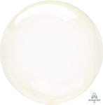 Anagram Mylar & Foil Crystal Clearz™ Yellow 18″ Spherical Balloon