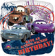 Globo de 18″ de cumpleaños lleno de acción de Disney Cars