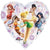 Anagram Mylar & Foil Disney Fairies Tinkerbell 18″ Heart Balloon